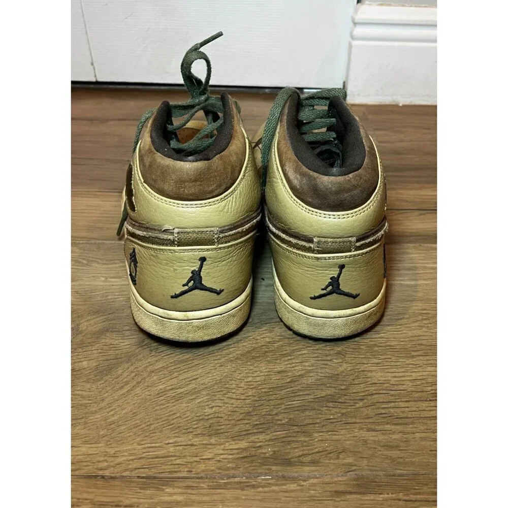Nike Air Joridan 1 Mid Army Retro Army Forces  Leather & Suede Mens Sneakers 11